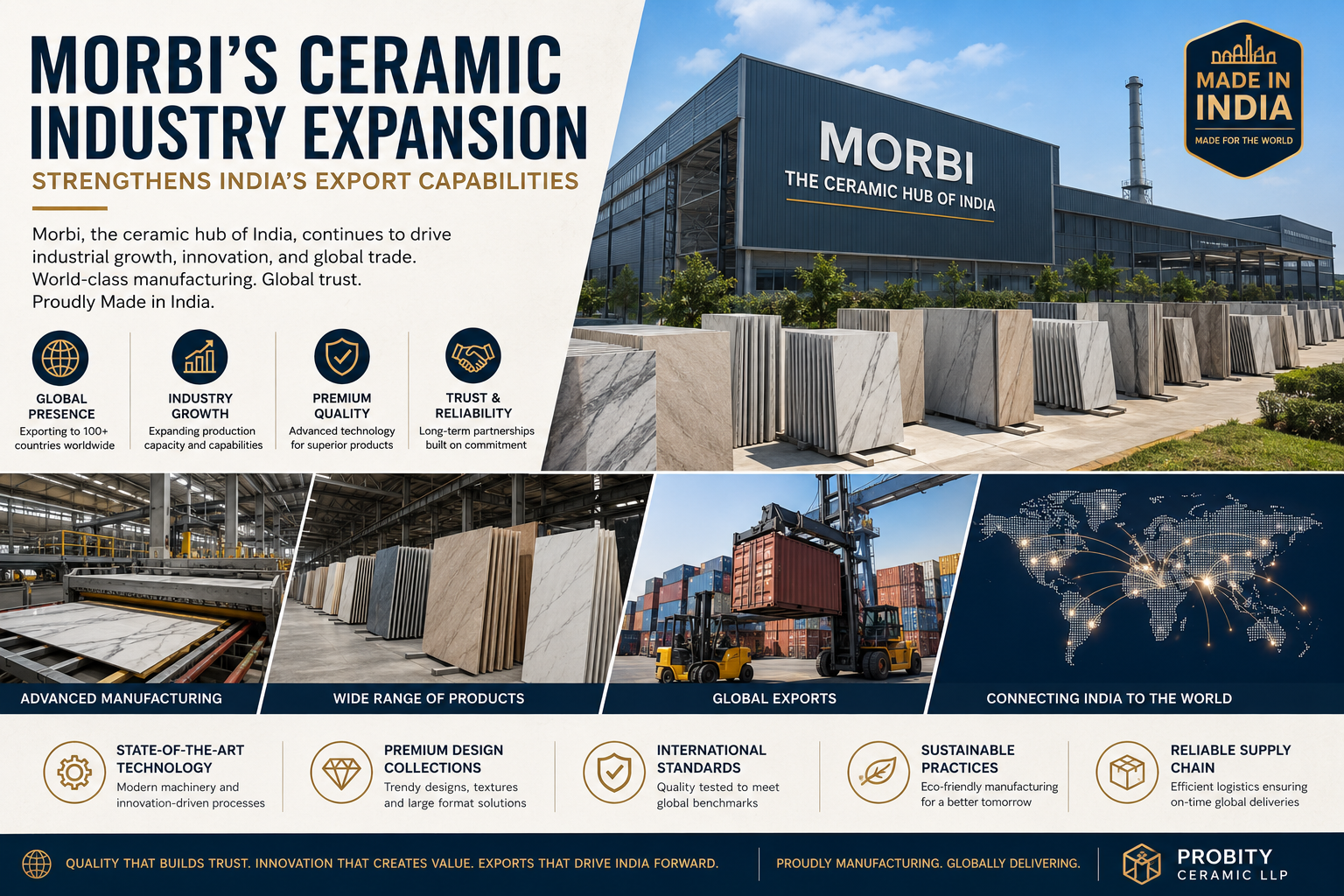 Morbi's Ceramic Industry Expansion Strengthens India's Export Capabilities