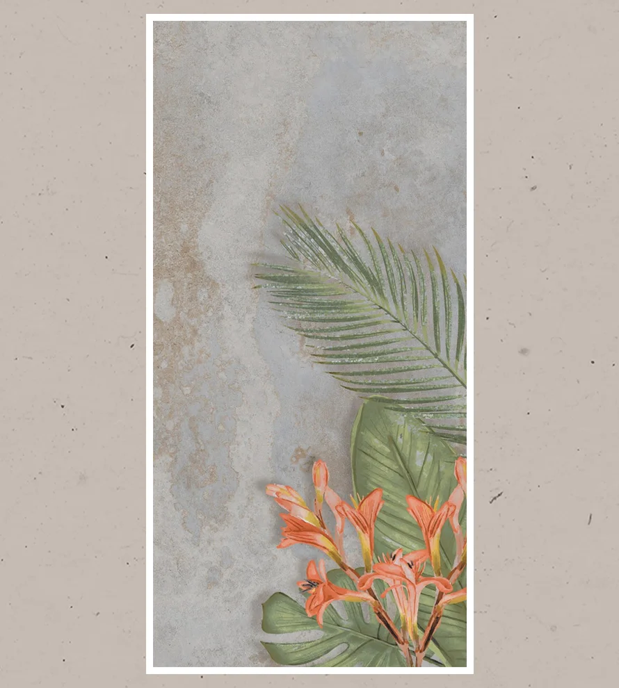 600x1200 DECOR LILIBET VIEO FLOWER SURFACE Porcelain Tile