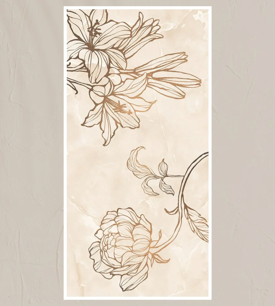 600x1200 DECOR CHIC FLOWER SURFACE Porcelain Tile