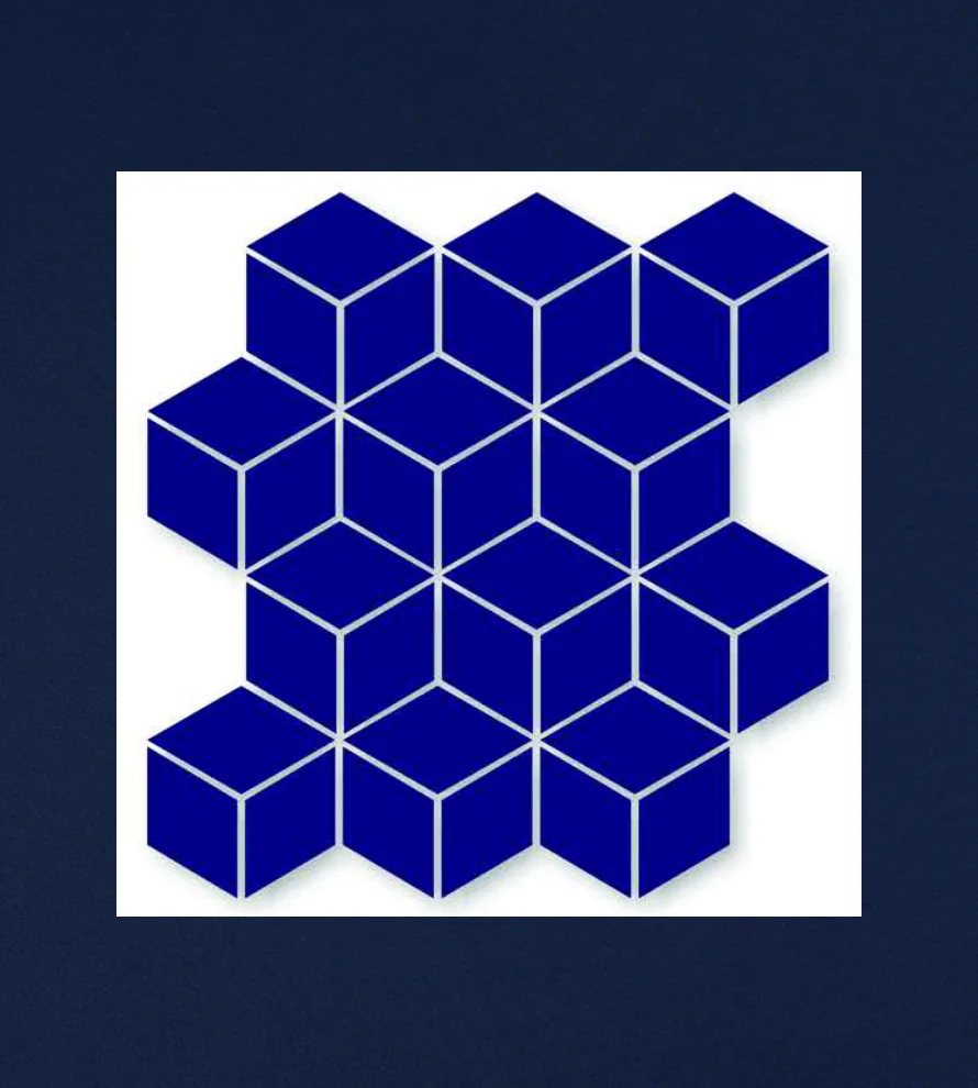300x300 3D_RHOMBUS_G3D01 Mosaic Tiles - Image 1