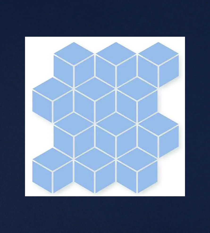 300x300 3D_RHOMBUS_G3D08 Porcelain Tile - Image 1