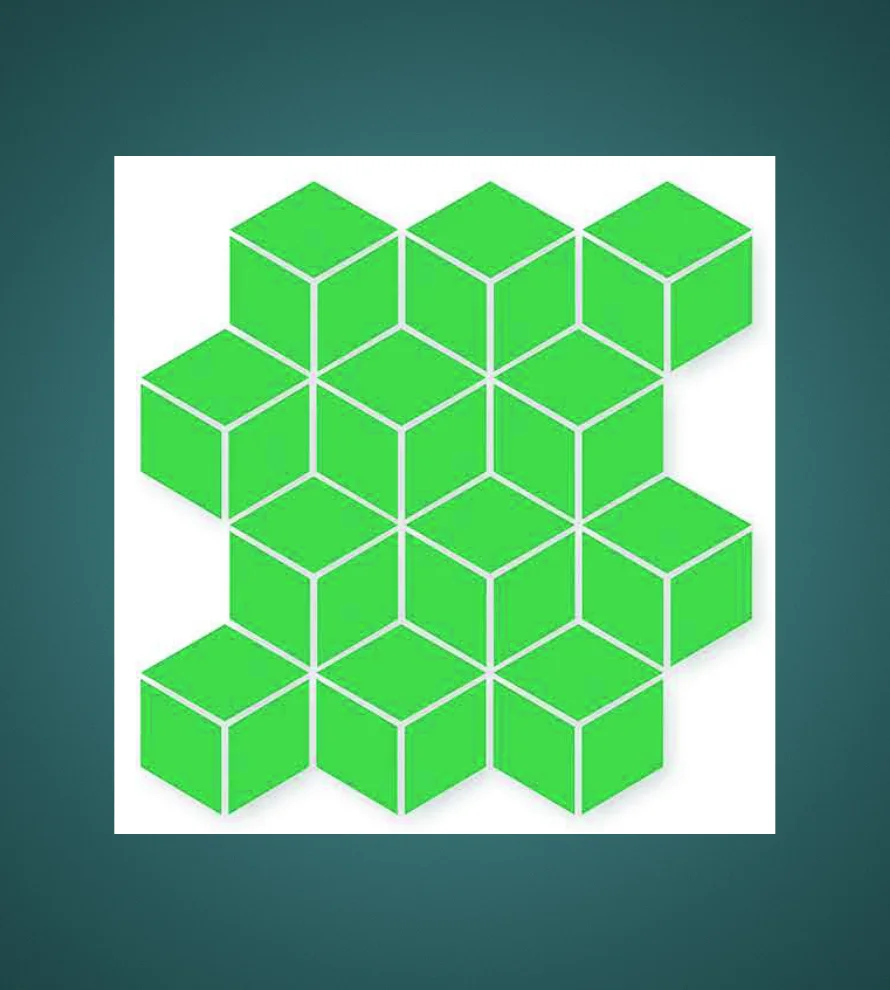 300x300 3D_RHOMBUS_G3D21 Porcelain Tile - Image 1