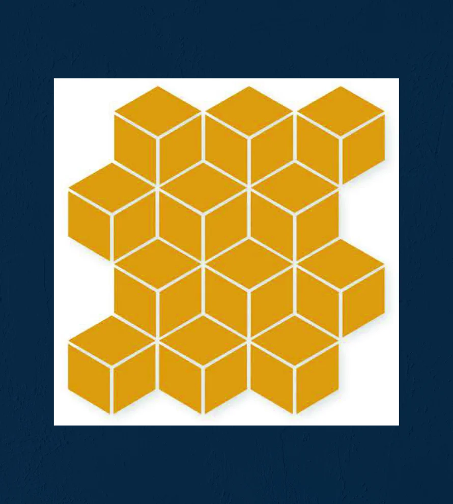 300x300 3D_RHOMBUS_M3D33 Porcelain Tile - Image 1