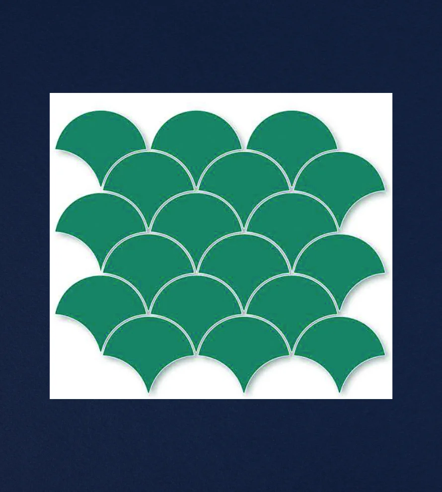 300x300 Fish_Scale_G3413 Porcelain Tile - Image 1
