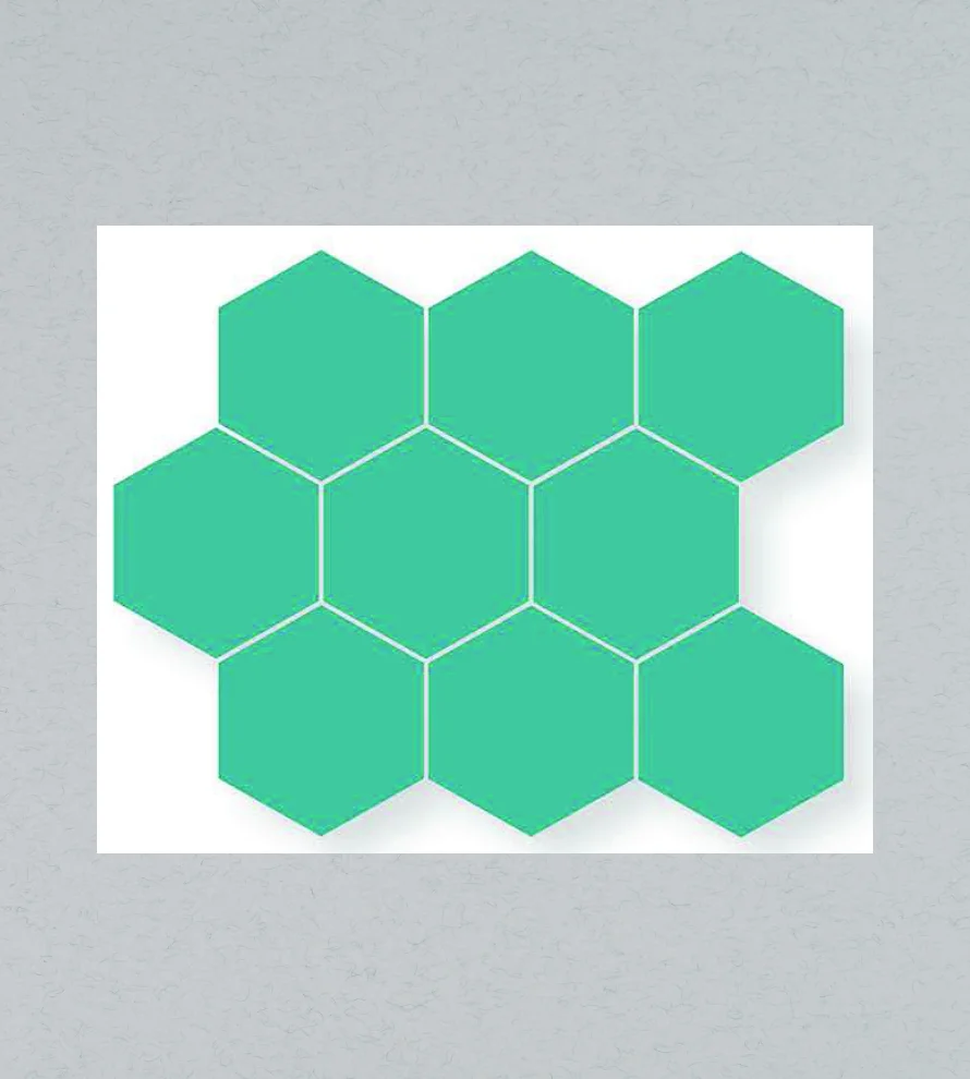 300x300 Hexagon_M1915 Porcelain Tile - Image 1