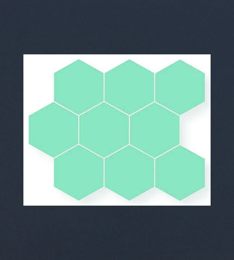 300x300 Hexagon_M1916 Porcelain Tile - Image 1